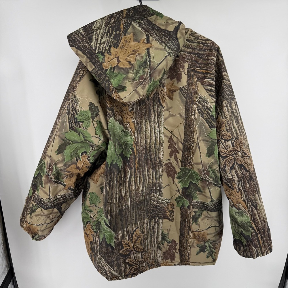Vtg Stearns DryWear Mens XXL Realtree Camo Hooded Hunting Jacket Fleece Lined‎ - Picture 6 of 7